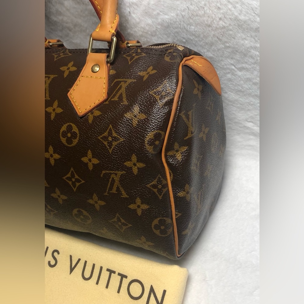 Louis Vuitton Monogram Speedy 25 w/Dust Bag,2Twillys,Lock/Key:Date Code(TH1917) - Picture 7 of 15